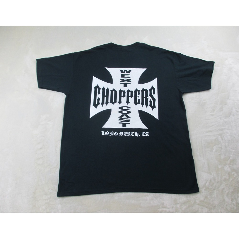 NWT VINTAGE West Coast Choppers Shirt Mens Extra Large Black Motorcycle USA*